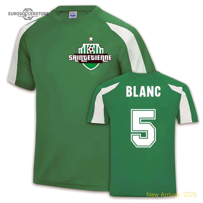 Saint Etienne Sports Training Jersey (Laurent Blanc 5)-Vantage Point Soccer